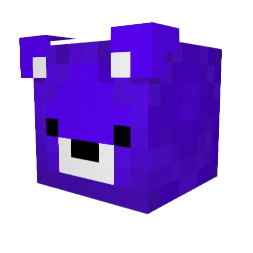 PewterBadger850 Minecraft avatar head, 3D render