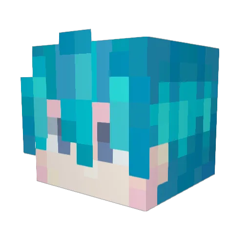 PexEric Minecraft avatar head, 3D render