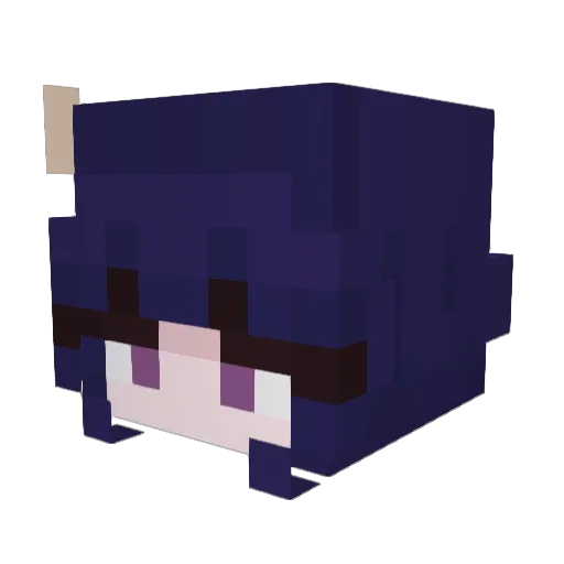 PexePlaying Minecraft avatar head, 3D render