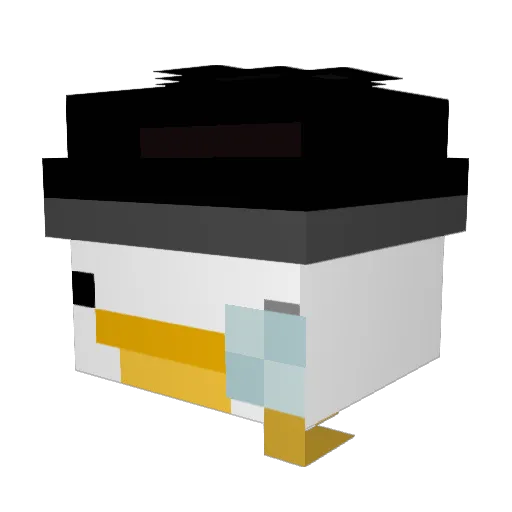 Pexkz112 Minecraft avatar head, 3D render