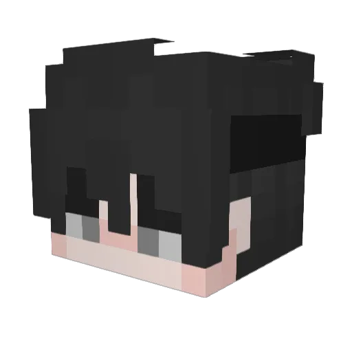 Pexlr Minecraft avatar head, 3D render