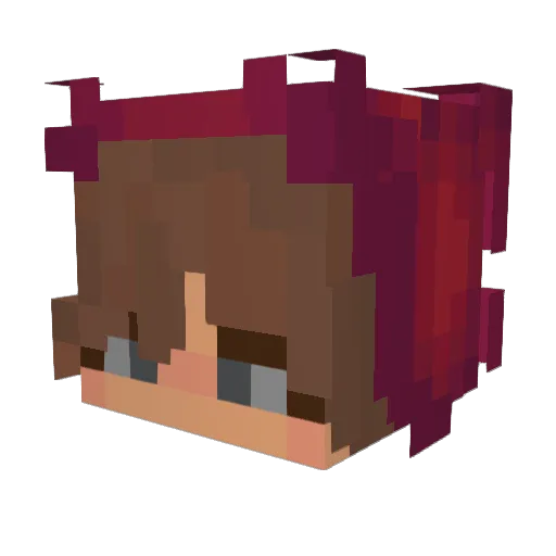 Pexy79 Minecraft avatar head, 3D render