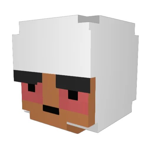 PeygamberStrafe Minecraft avatar head, 3D render