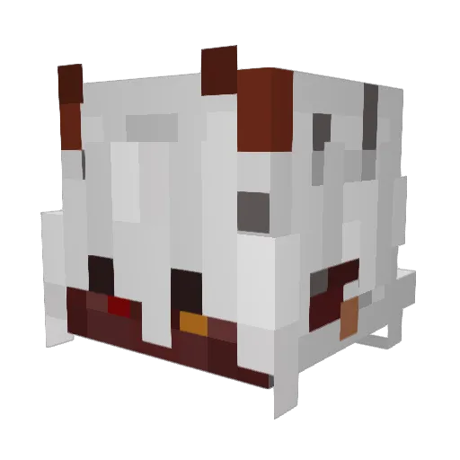 Peyoway Minecraft avatar head, 3D render
