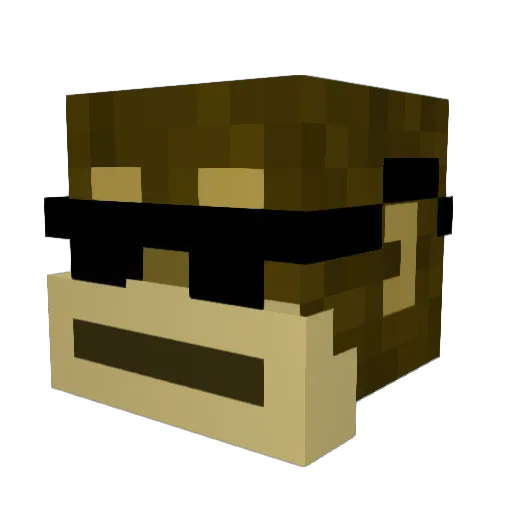 PeytonHanson10 Minecraft avatar head, 3D render