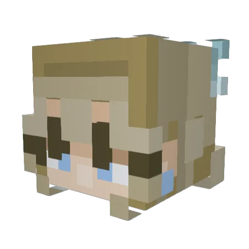 Peyton_215 Minecraft avatar head, 3D render