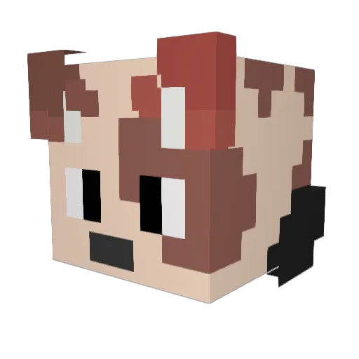 Peyton_490 Minecraft avatar head, 3D render