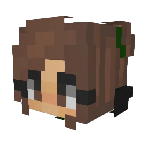 Peyton_rylee Minecraft avatar head, 3D render
