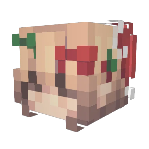 Peytonimob Minecraft avatar head, 3D render