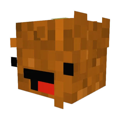 Peyyme Minecraft avatar head, 3D render
