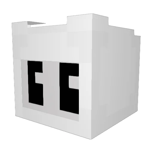 Pezua Minecraft avatar head, 3D render