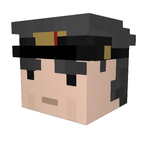 Pfand99Dose Minecraft avatar head, 3D render