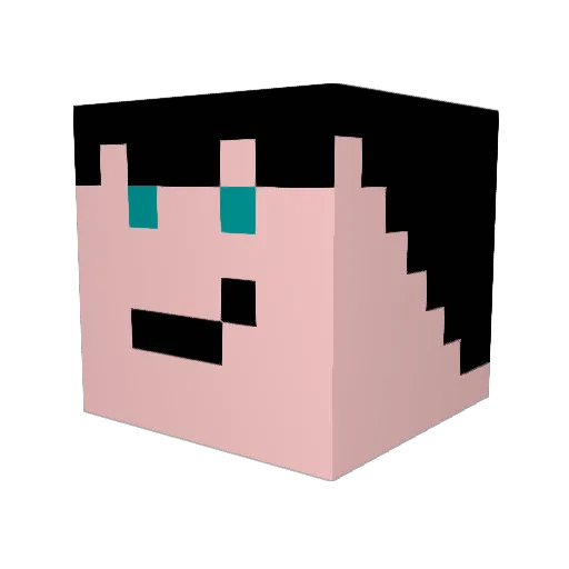 Pfeffi_HD Minecraft avatar head, 3D render