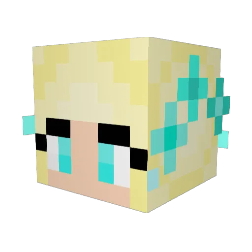 Pfeife22 Minecraft avatar head, 3D render