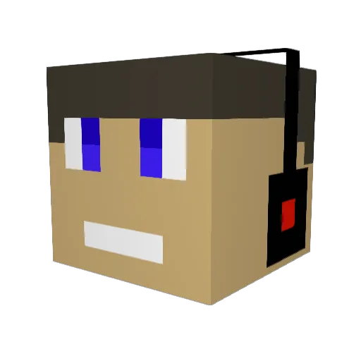 PfeifenderMann69 Minecraft avatar head, 3D render
