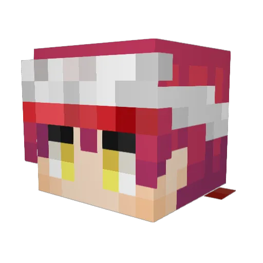 Pfeifero Minecraft avatar head, 3D render