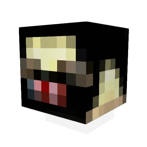 Pferdschlachter Minecraft avatar head, 3D render