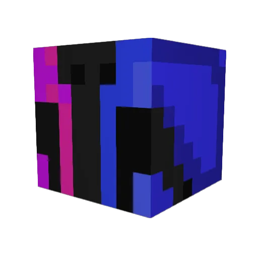 Pfie Minecraft avatar head, 3D render