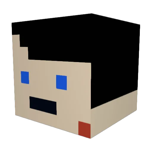 PfiffKarton6124 Minecraft avatar head, 3D render