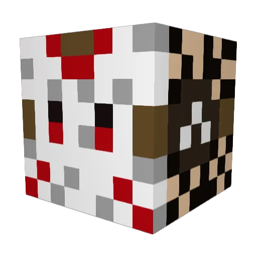 PflegerUwe Minecraft avatar head, 3D render