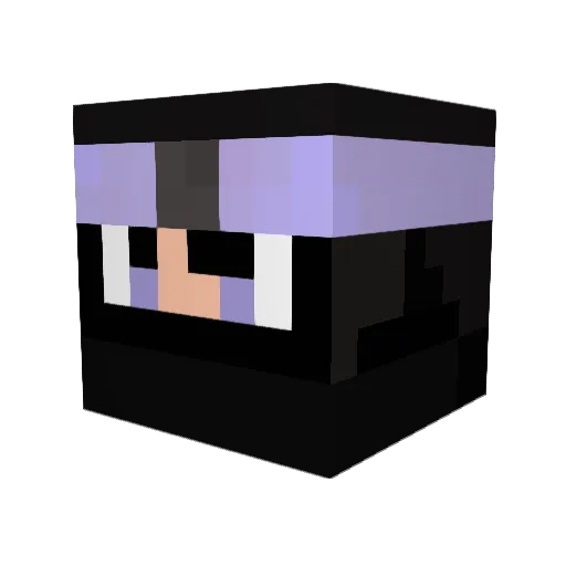 Pflock1 Minecraft avatar head, 3D render