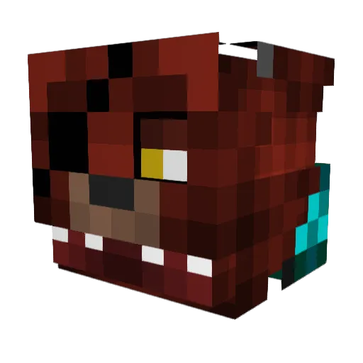 Pfnutt Minecraft avatar head, 3D render