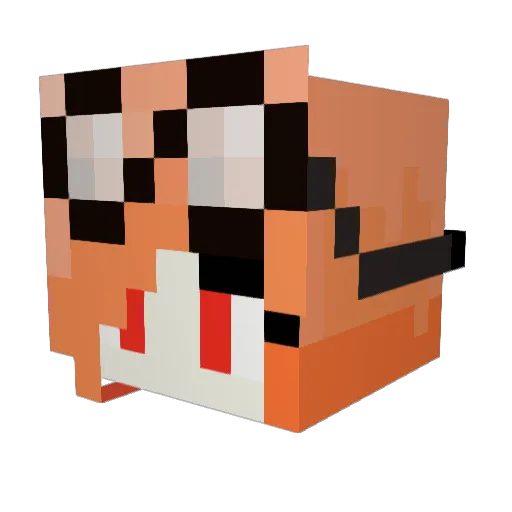 PforPanthera Minecraft avatar head, 3D render