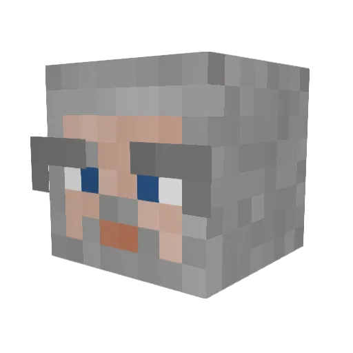 Pgreen17026 Minecraft avatar head, 3D render