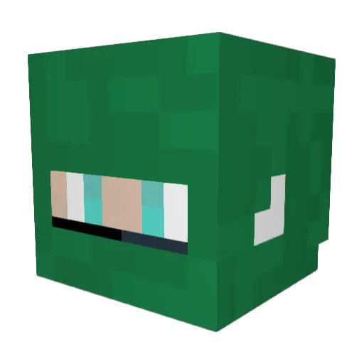 Ph00eY_ Minecraft avatar head, 3D render