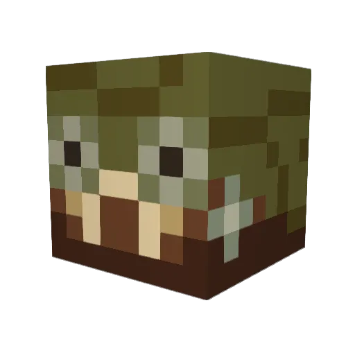 Ph1L77 Minecraft avatar head, 3D render