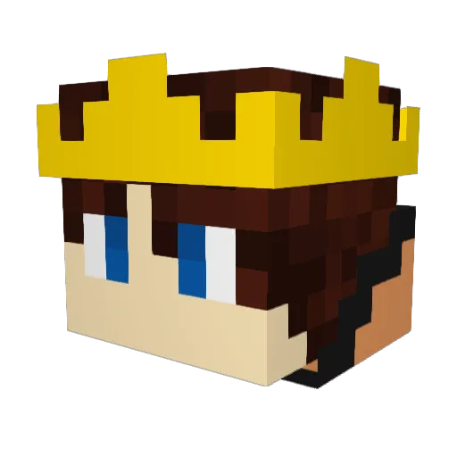 Ph1ppsie Minecraft avatar head, 3D render