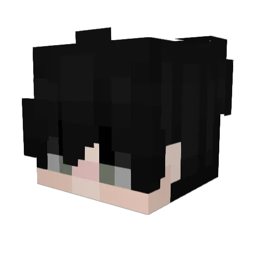 Ph3n1xx Minecraft avatar head, 3D render