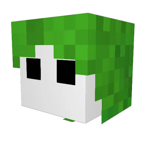Ph4ntom1400 Minecraft avatar head, 3D render