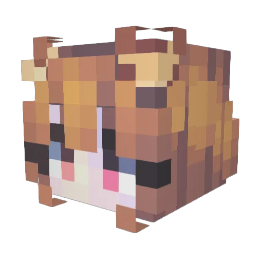 Ph4ntomBlade Minecraft avatar head, 3D render