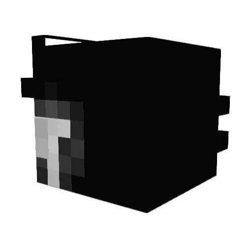 Ph4z3r Minecraft avatar head, 3D render