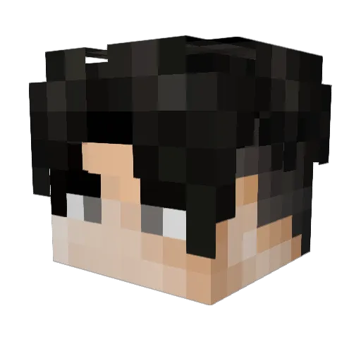 PhDeSC Minecraft avatar head, 3D render