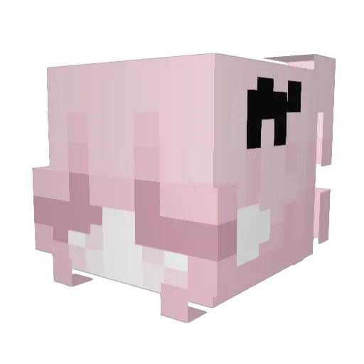 PhLing_ Minecraft avatar head, 3D render
