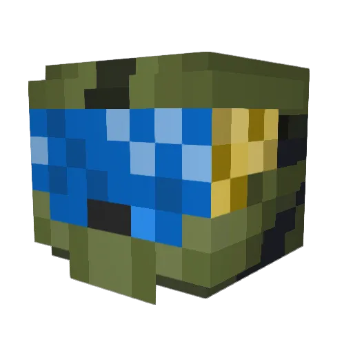 PhNt0M Minecraft avatar head, 3D render