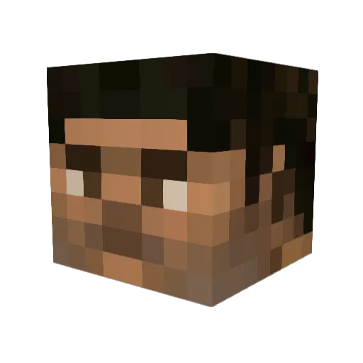 PhPmayan Minecraft avatar head, 3D render