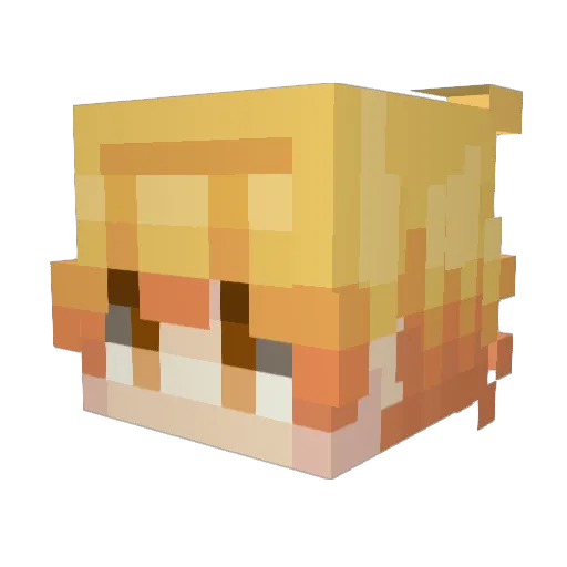 PhaILazn Minecraft avatar head, 3D render
