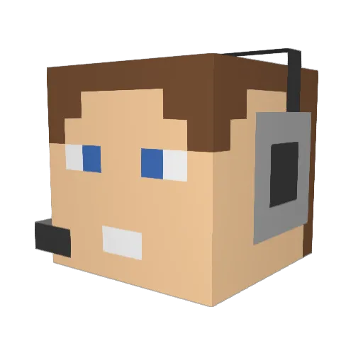Phablo_Escobar Minecraft avatar head, 3D render