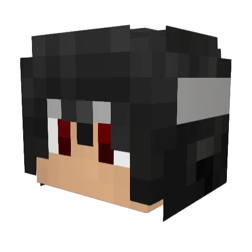 Phaeradoel Minecraft avatar head, 3D render