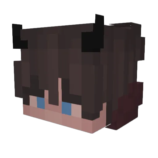 Phaezus Minecraft avatar head, 3D render
