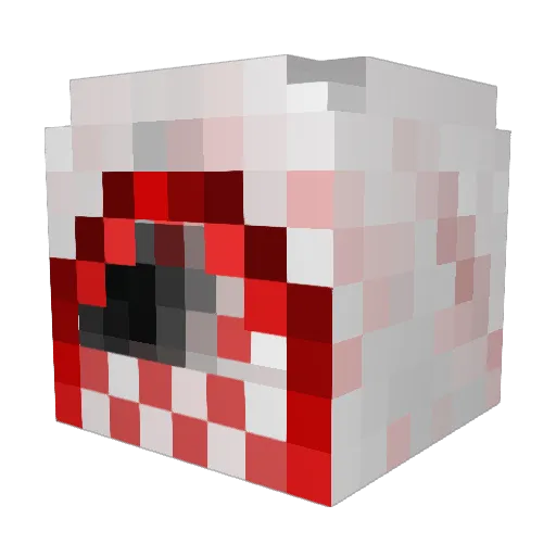 PhakeXnow Minecraft avatar head, 3D render