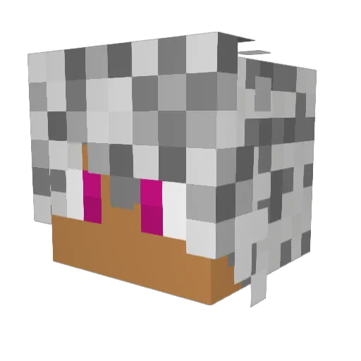 PhalaMansa Minecraft avatar head, 3D render