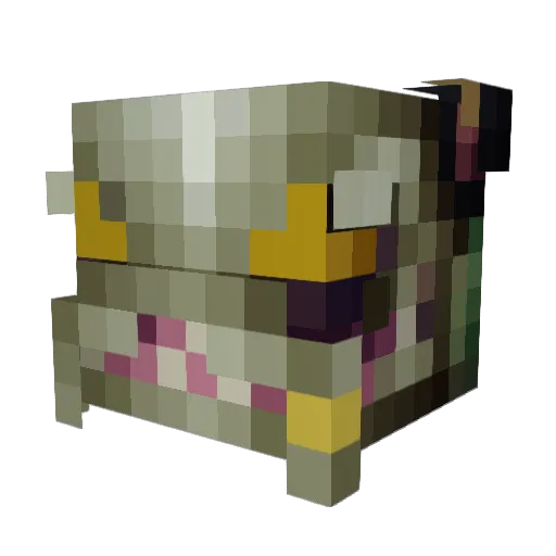 Phalacrosis Minecraft avatar head, 3D render