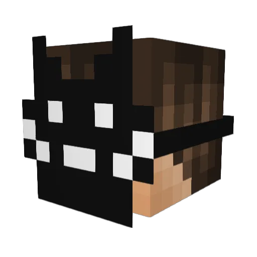 PhammesXD Minecraft avatar head, 3D render