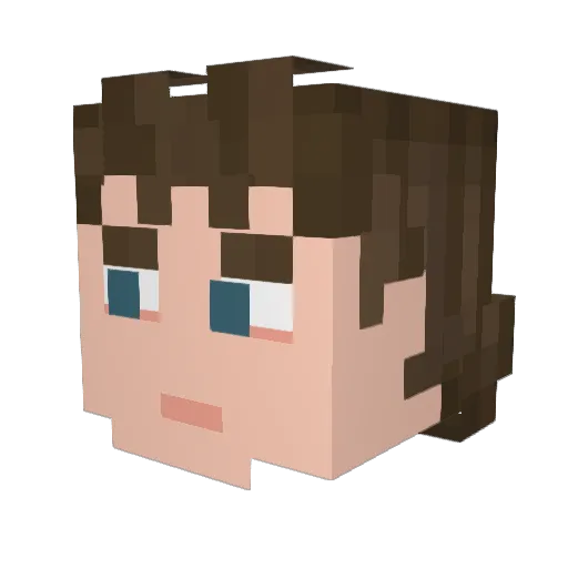 PhanSamurai Minecraft avatar head, 3D render