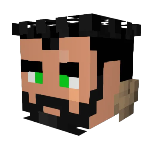 Phan_Fox Minecraft avatar head, 3D render