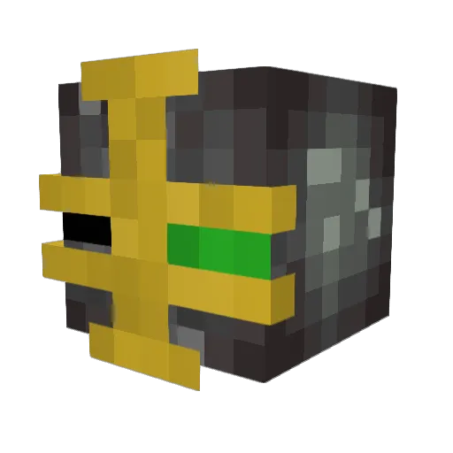 Phandle1 Minecraft avatar head, 3D render